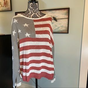 American Flag Sweater